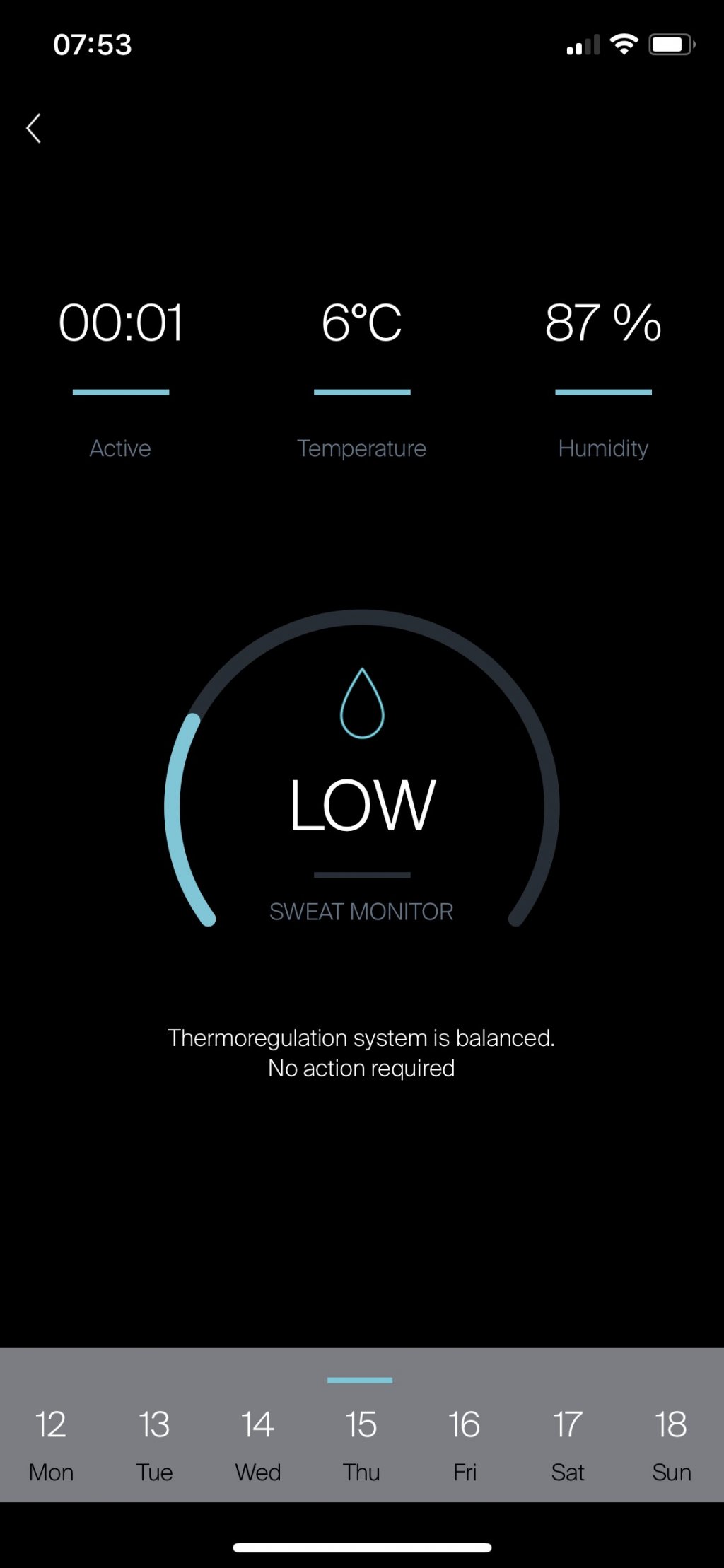 Wearable tech to dry for textile network