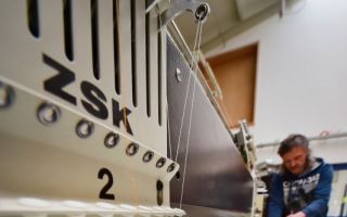 Heating elements produced using stitching and embroidery technology Photos: W. Reuter & Sohn Spitzen und Stickereien