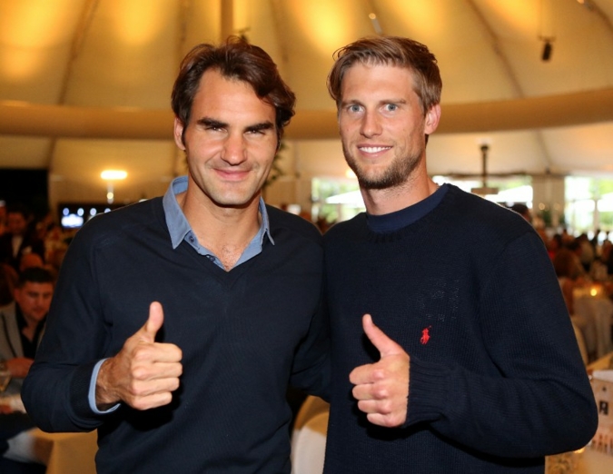 The finalists at the GERRY WEBER OPEN Fashion Night: Roger Federer and Andreas Seppi.
Photos: ISKO