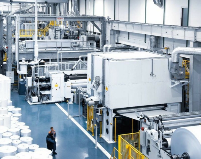 Oerlikon Neumag spunbond technology – high production capacities at low costs (Photo: Oerlikon)