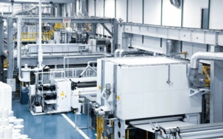 Oerlikon Neumag spunbond technology – high production capacities at low costs (Photo: Oerlikon)