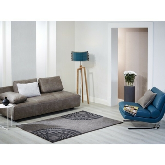 Die Teppiche Loft und Patio sind in zwei Farbgebungen – Schlamm/Creme und Schwarz/Creme– erhältlich Photos: B.B. Home Passion