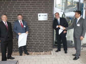 Jim Owens (2nd from right), President and CEO of H.B. Fuller, officially opened the company's ultra-modern Adhesive Academy in Lüneburg on 3 Septe...