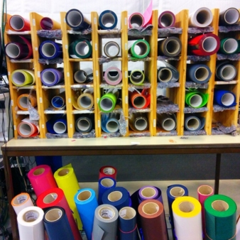 The film roll used for flex and flock printing is around 121,000m long each year